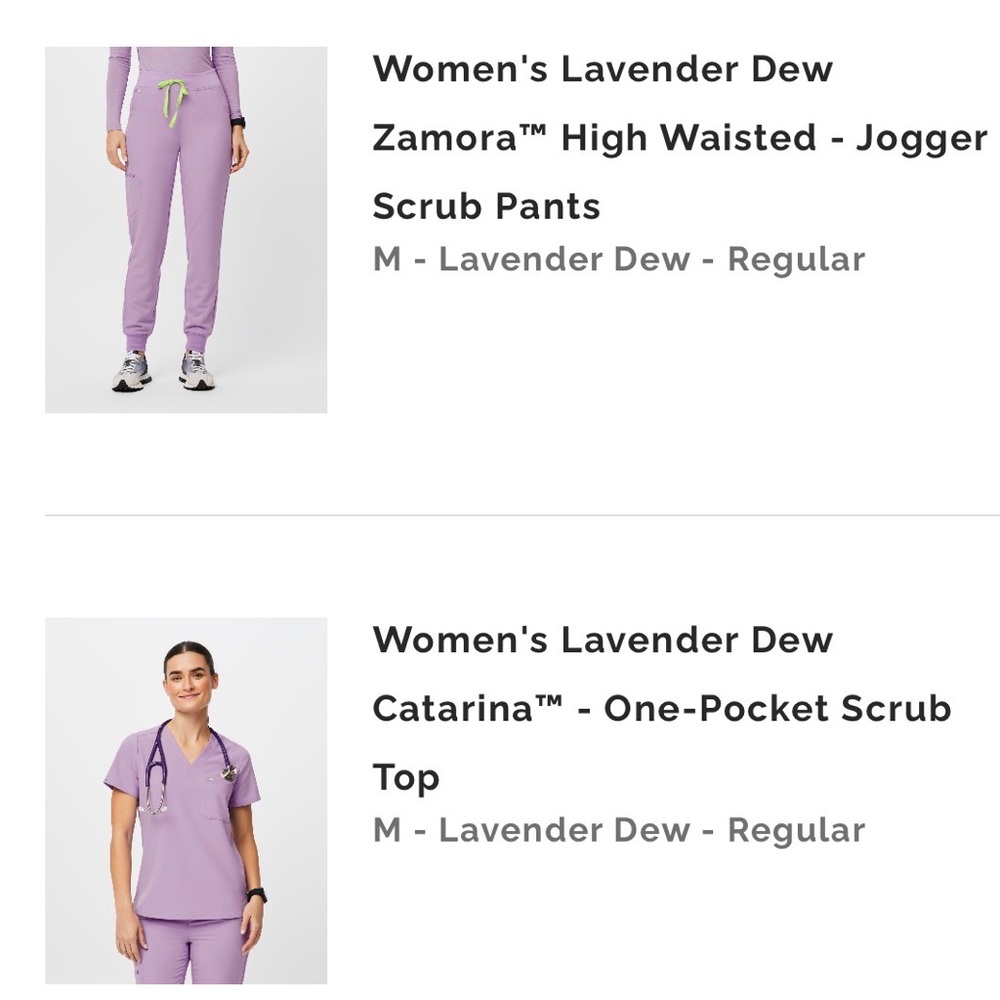 Figs jogger set, high waisted bottoms, medium